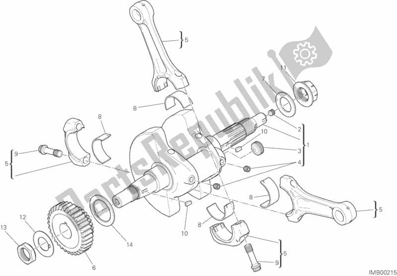 Todas as partes de Bielas do Ducati Scrambler Icon Thailand 803 2015